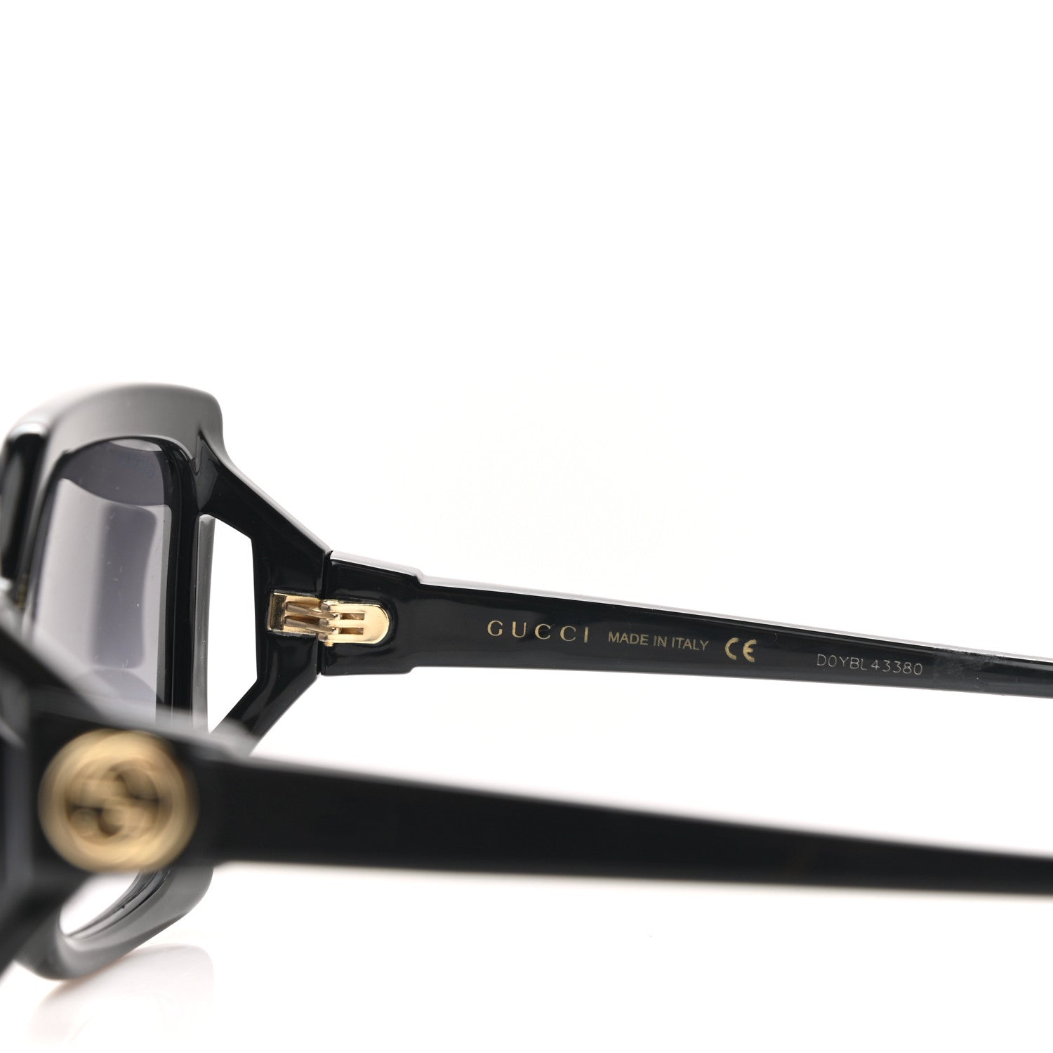 Gucci Acetate Square Frame Sunglasses GG0876S Black 5 of 5