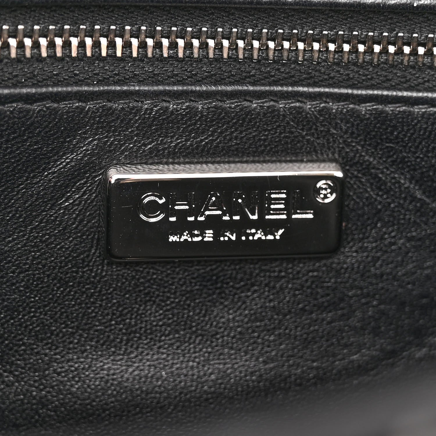 Chanel Sequin Embroidered Medium Flap Black White 7 of 12