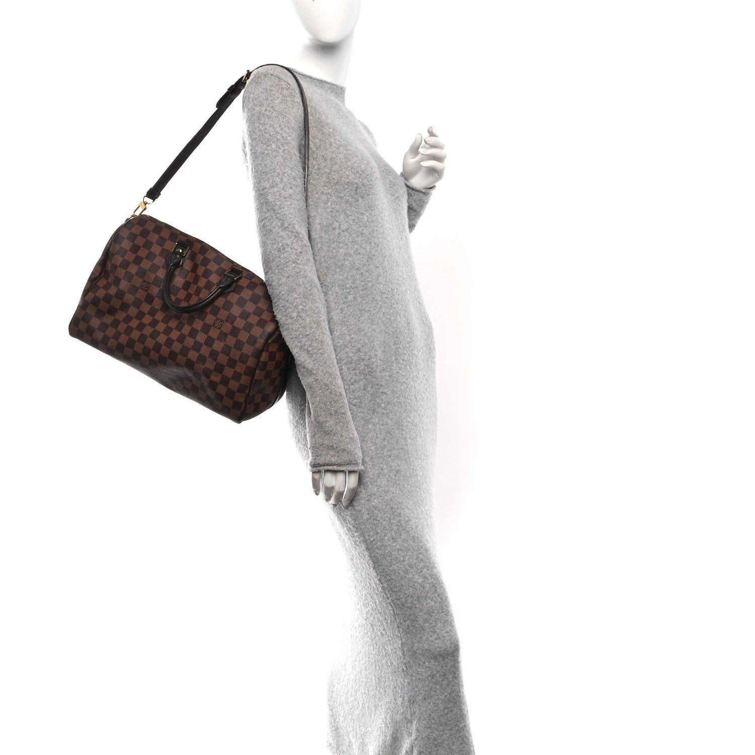 Louis Vuitton Damier Ebene Speedy Bandouliere 35 2 of 10