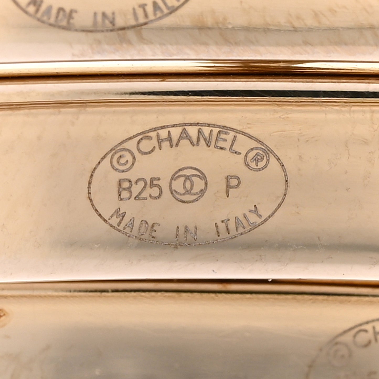 Crystal CC Bangle Set of 3 Gold