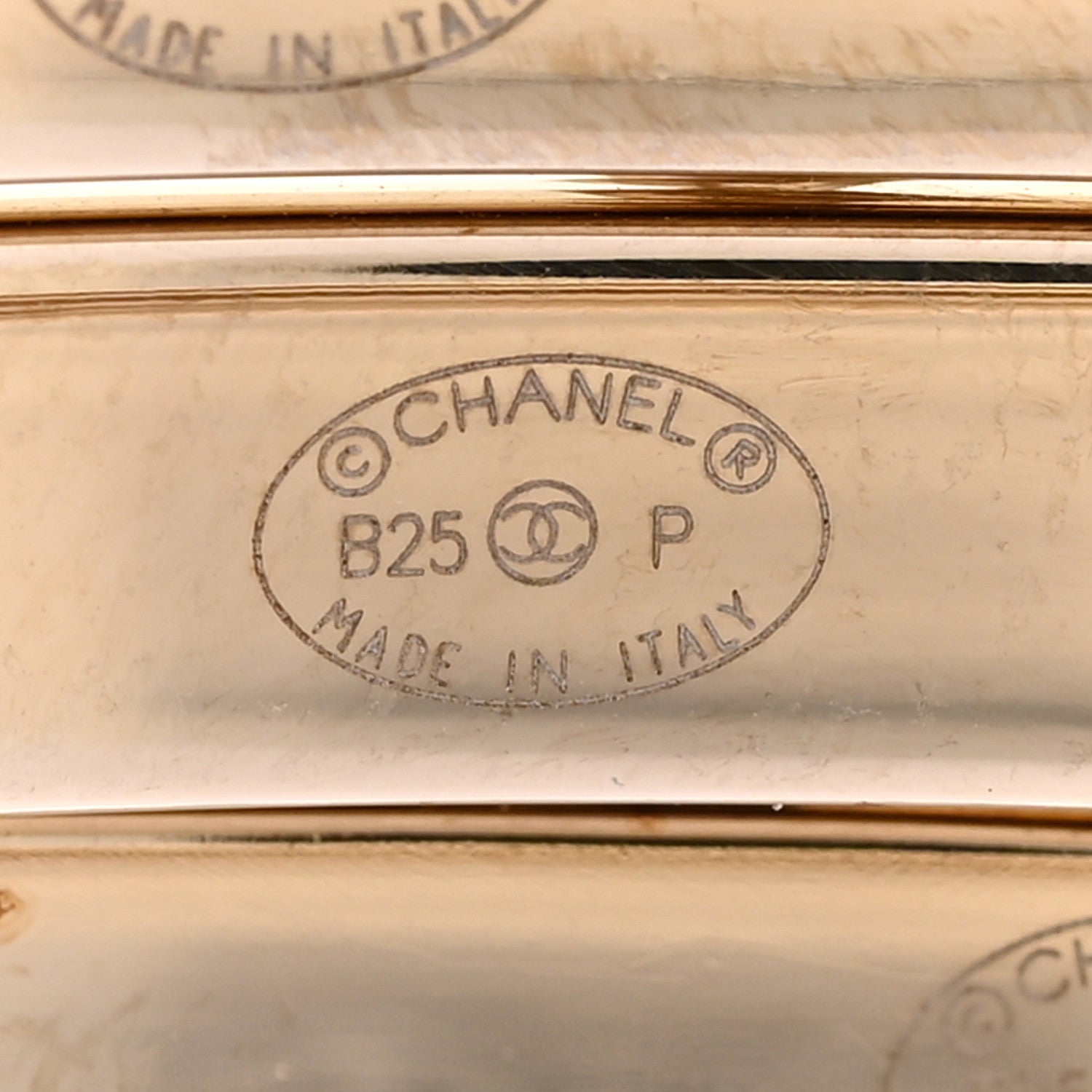 Chanel Crystal CC Bangle Set of 3 Gold 5 of 6
