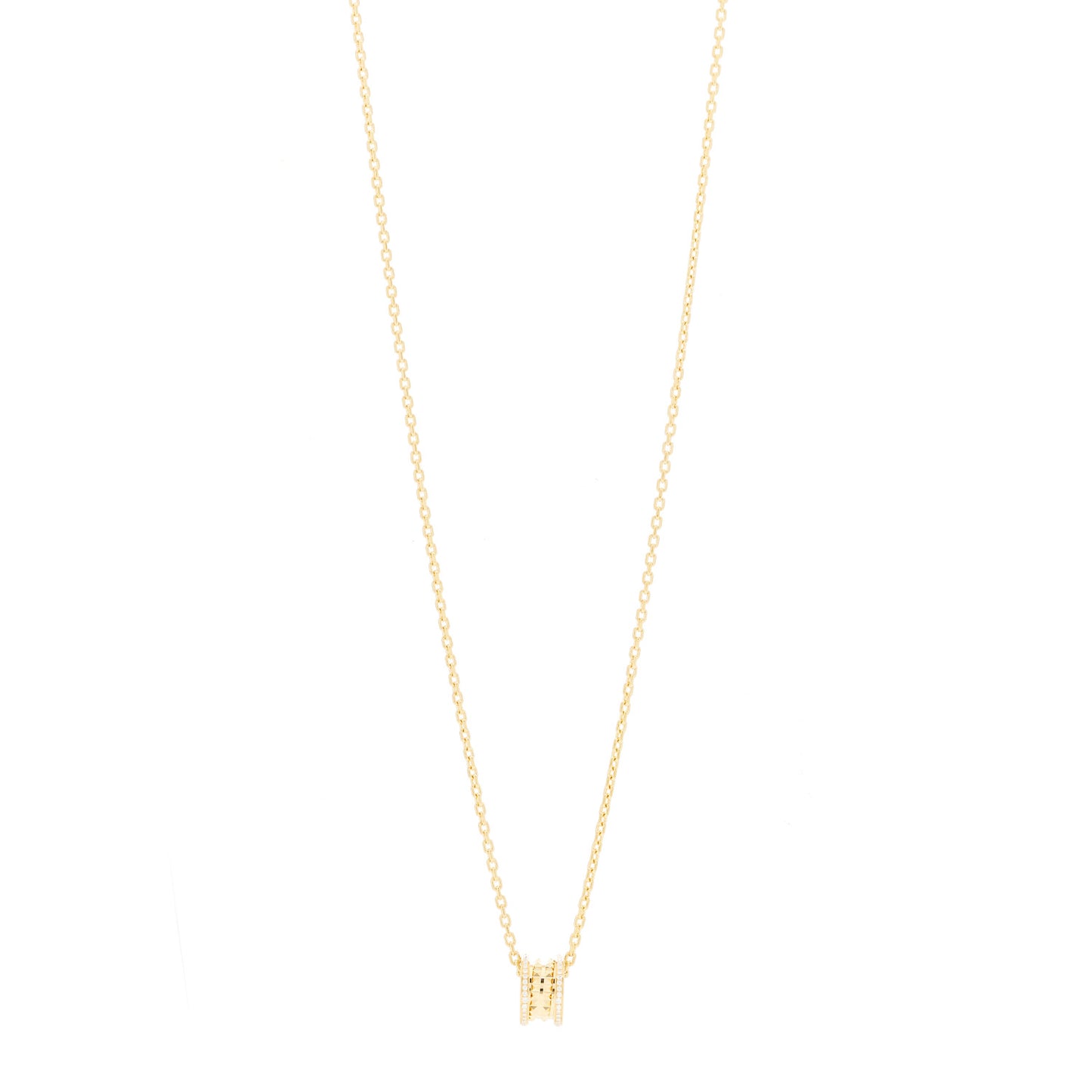 18K Yellow Gold Diamond B.Zero1 Rock Pendant Necklace