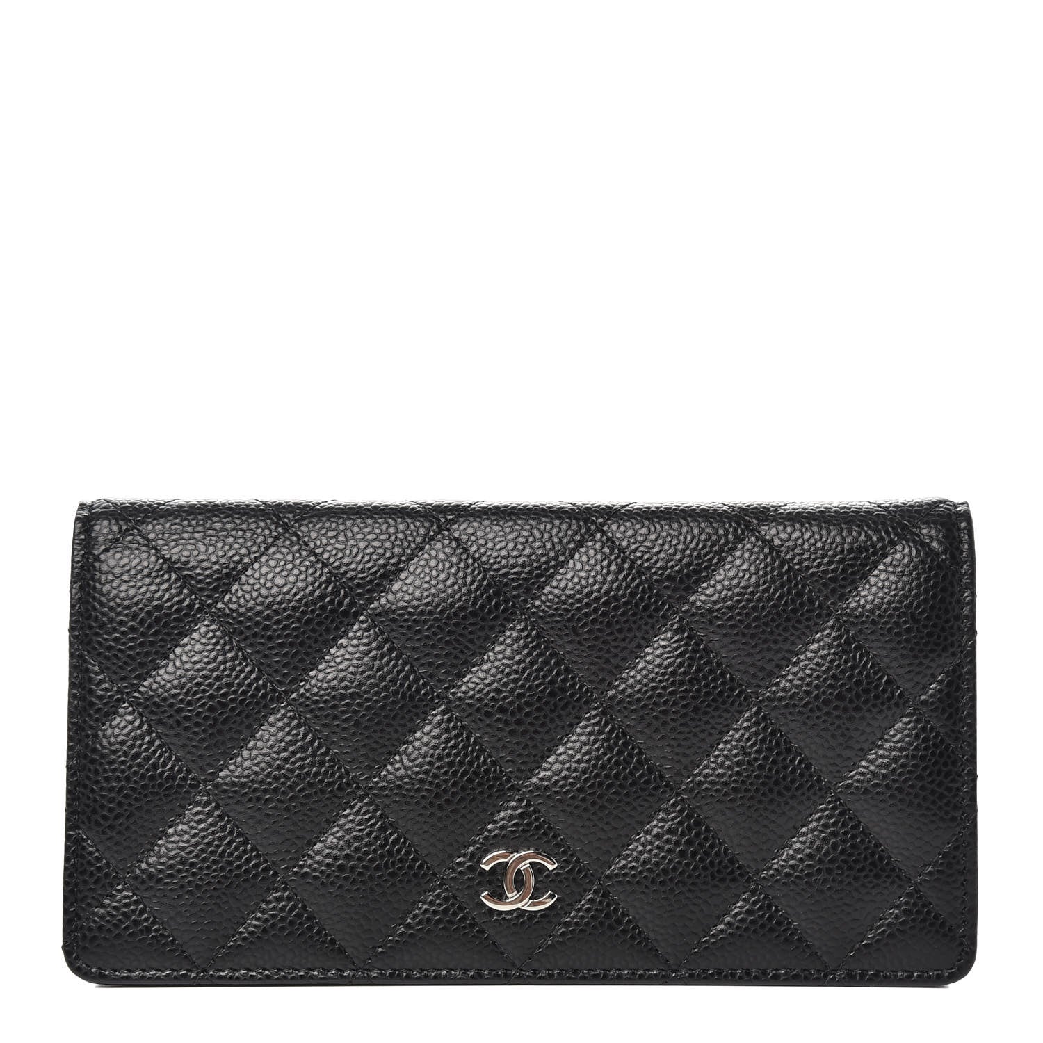 Chanel Caviar Quilted Yen Wallet Black 1 of 7