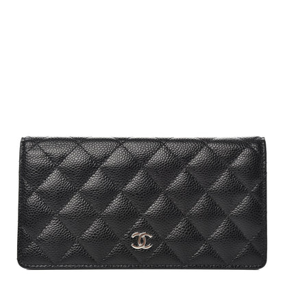 Chanel Caviar Quilted Yen Wallet Black 1 of 7
