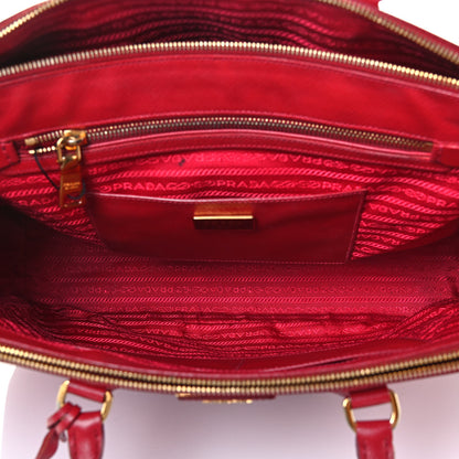 Prada Saffiano Large Galleria Double Zip Tote Fuoco 4 of 5