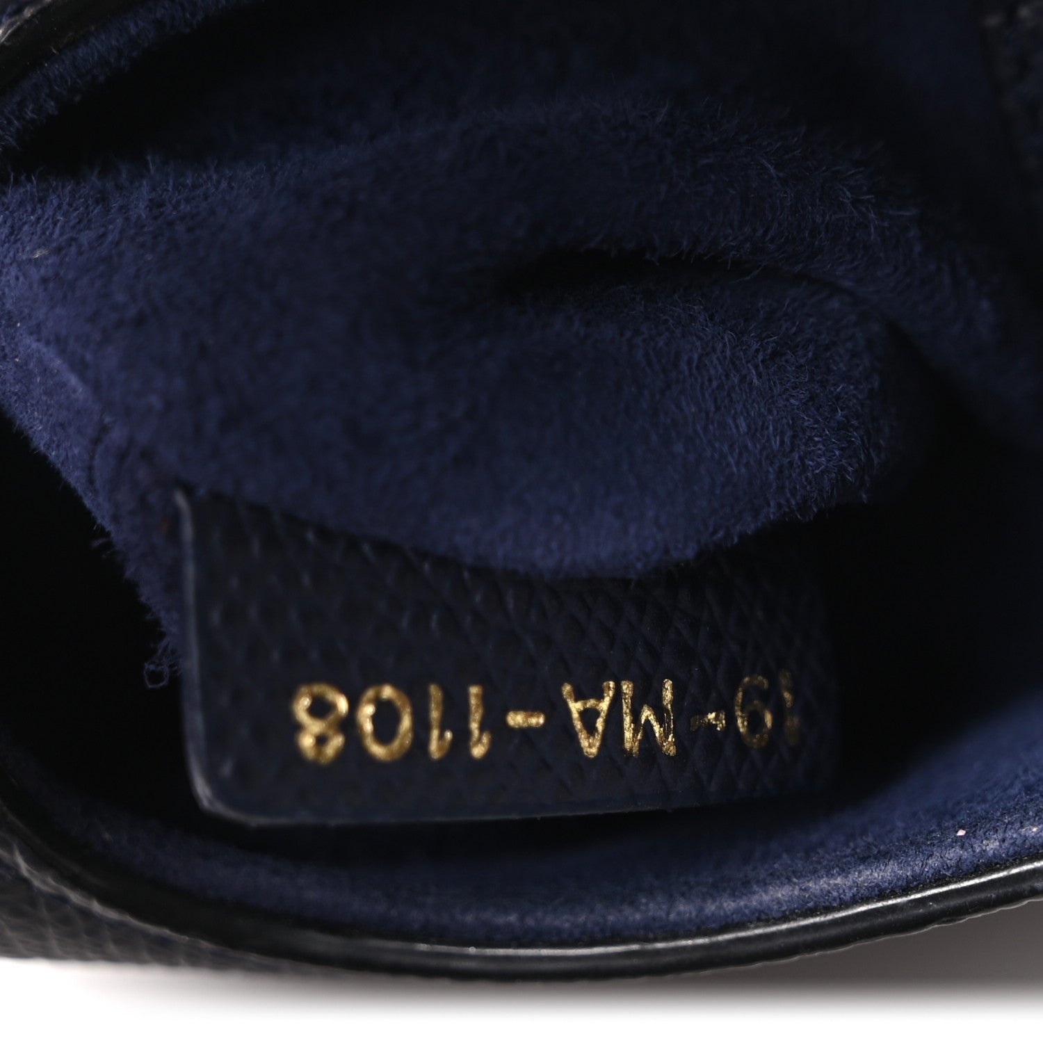 Christian Dior Grained Calfskin Mini Saddle Bag Navy 7 of 10