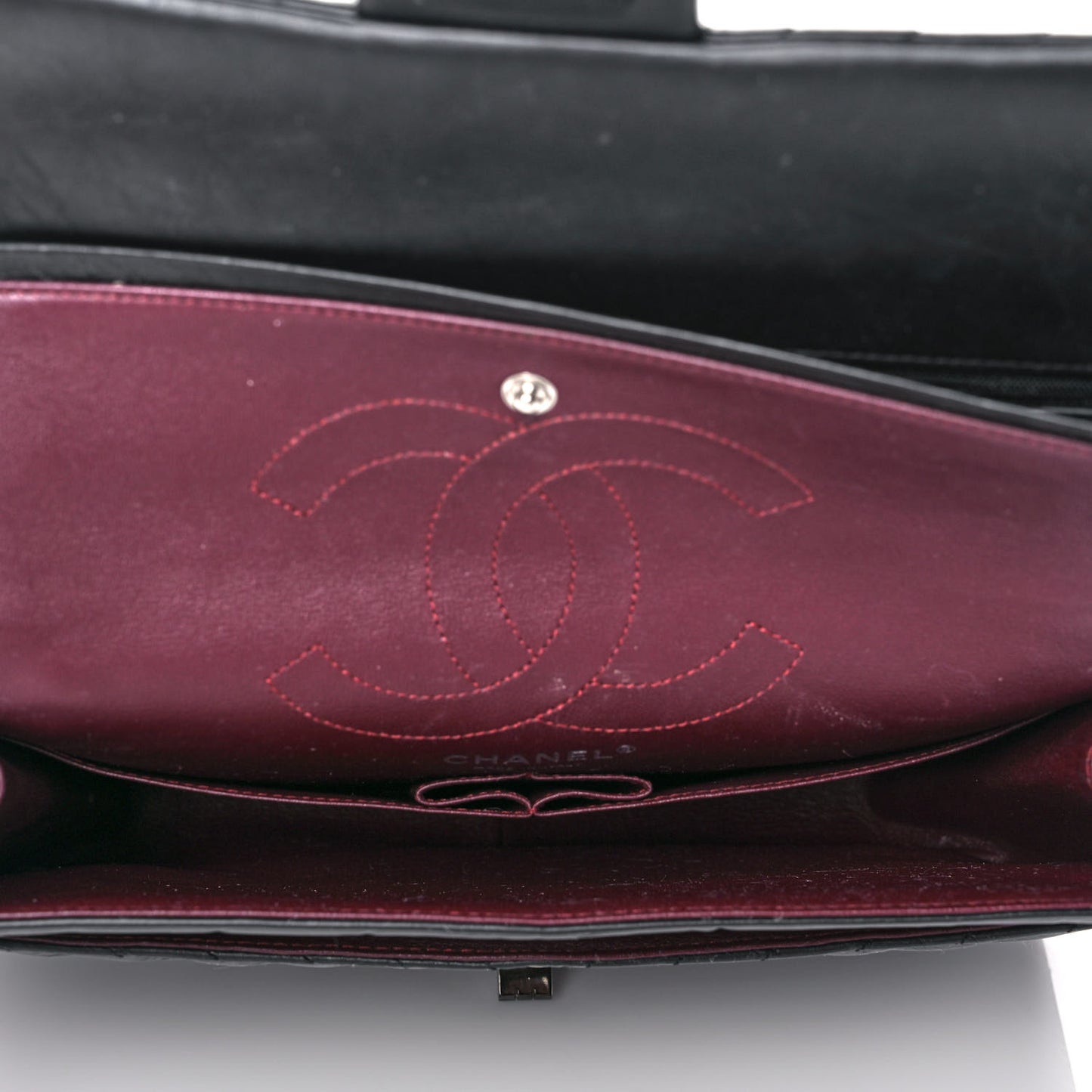 Aged Calfskin Chevron Quilted 2.55 Reissue 226 So Black