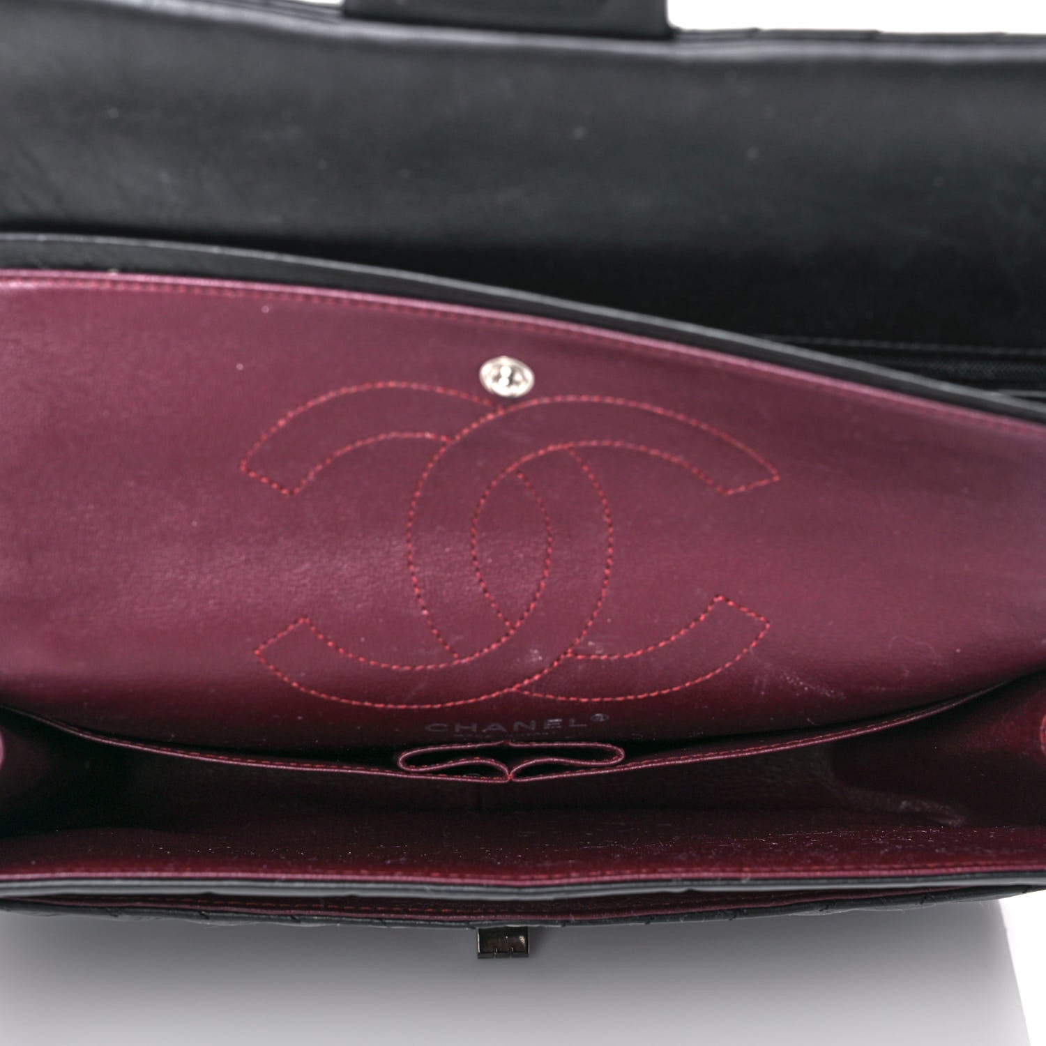 Chanel Aged Calfskin Chevron Quilted 2.55 Reissue 226 So Black 8 of 23