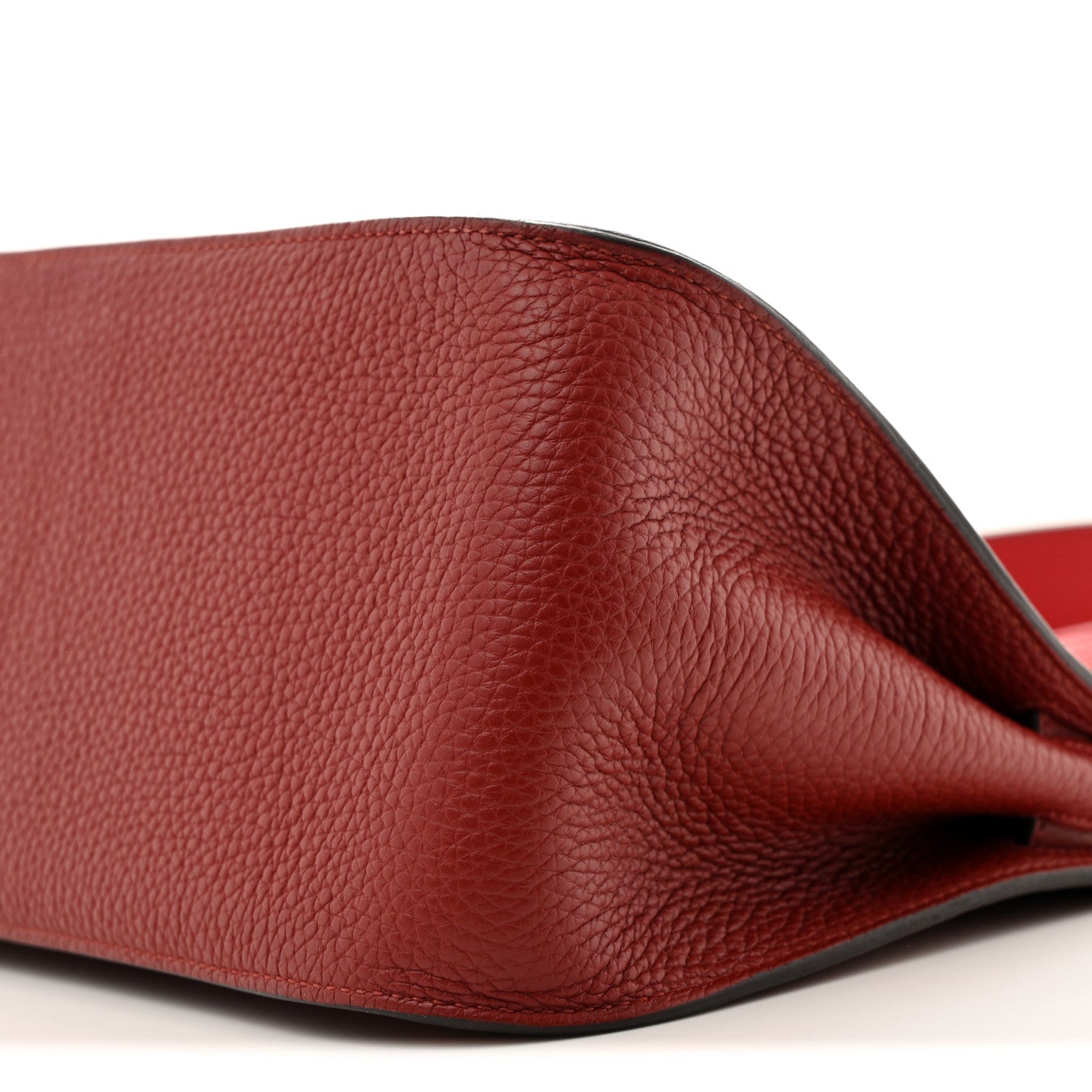Hermes Taurillon Clemence Bi-Color Jypsiere 31 Rouge H Rouge Casaque 10 of 15