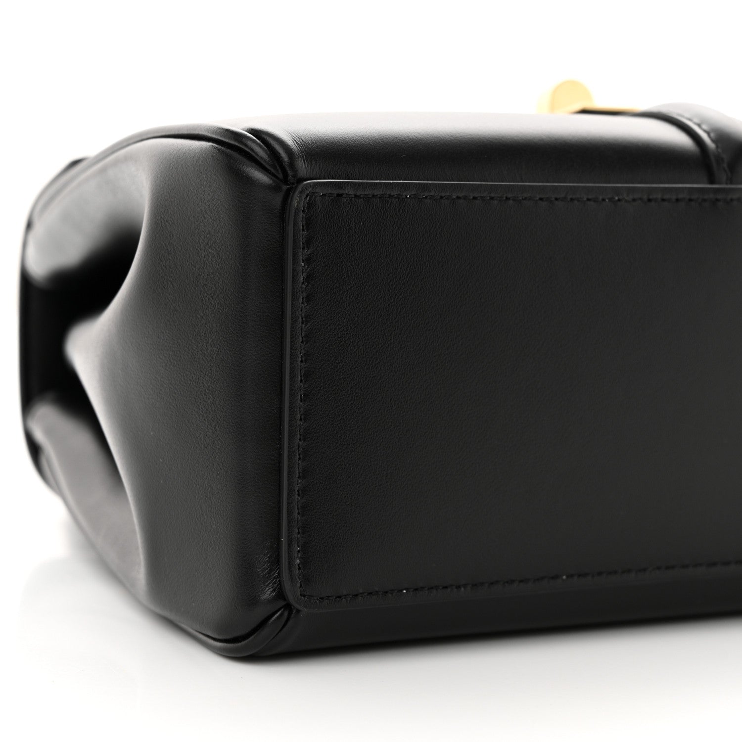 Celine Satinated Calfskin Mini 16 Top Handle Bag Black 9 of 12