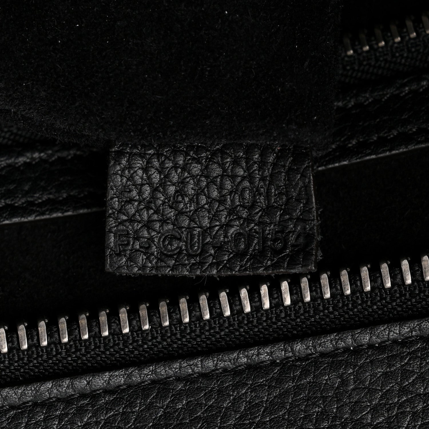Celine Drummed Calfskin Mini Luggage Black 7 of 10