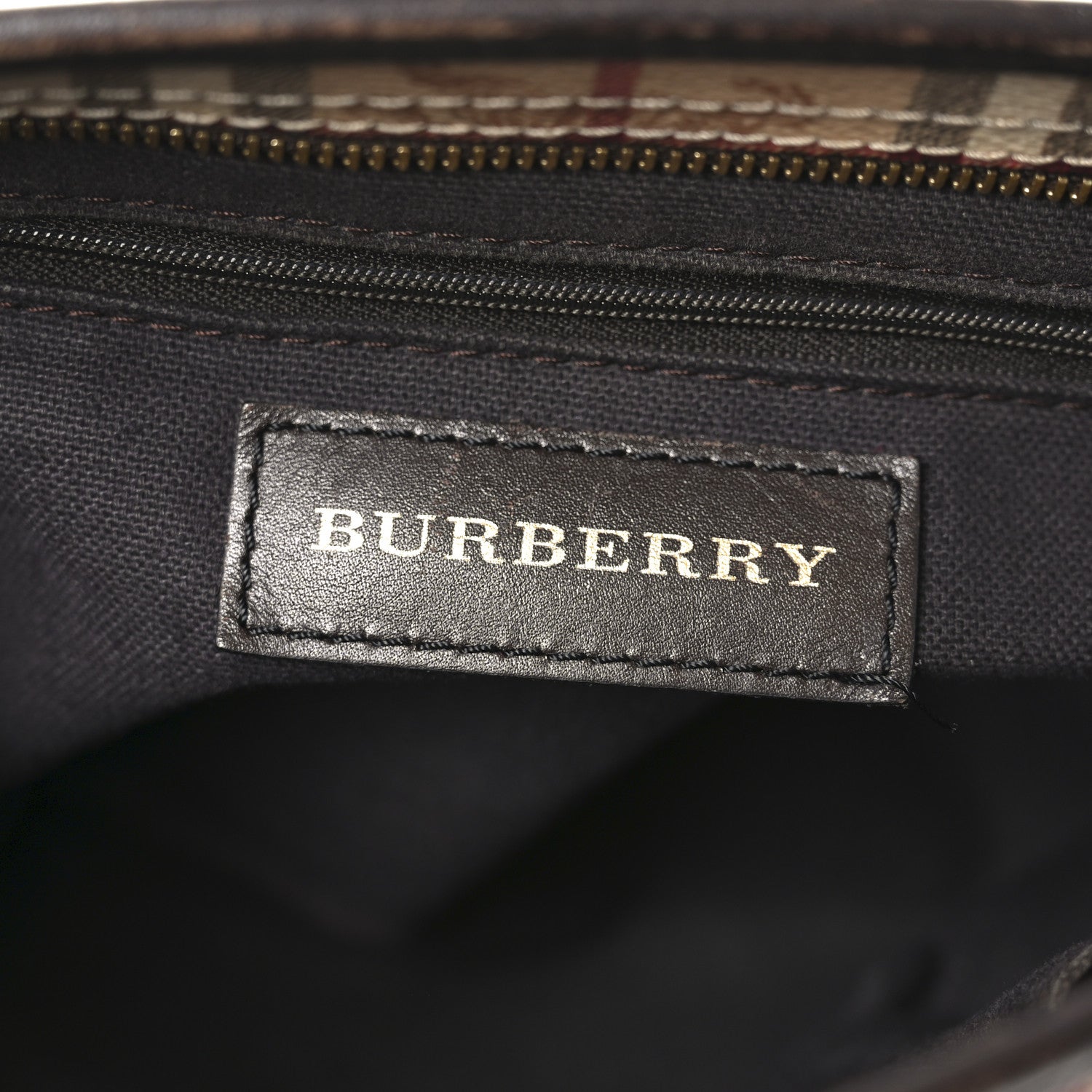 Burberry Haymarket Check Medium Regent Tote Chocolate 6 of 10