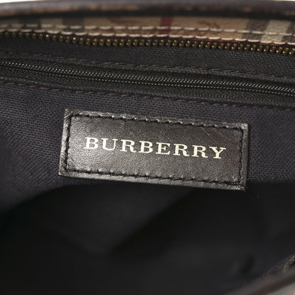Burberry Haymarket Check Medium Regent Tote Chocolate 6 of 10