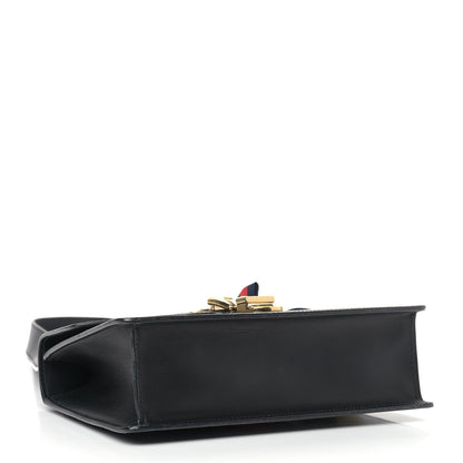 Gucci Calfskin Small Sylvie Shoulder Bag Black 3 of 10