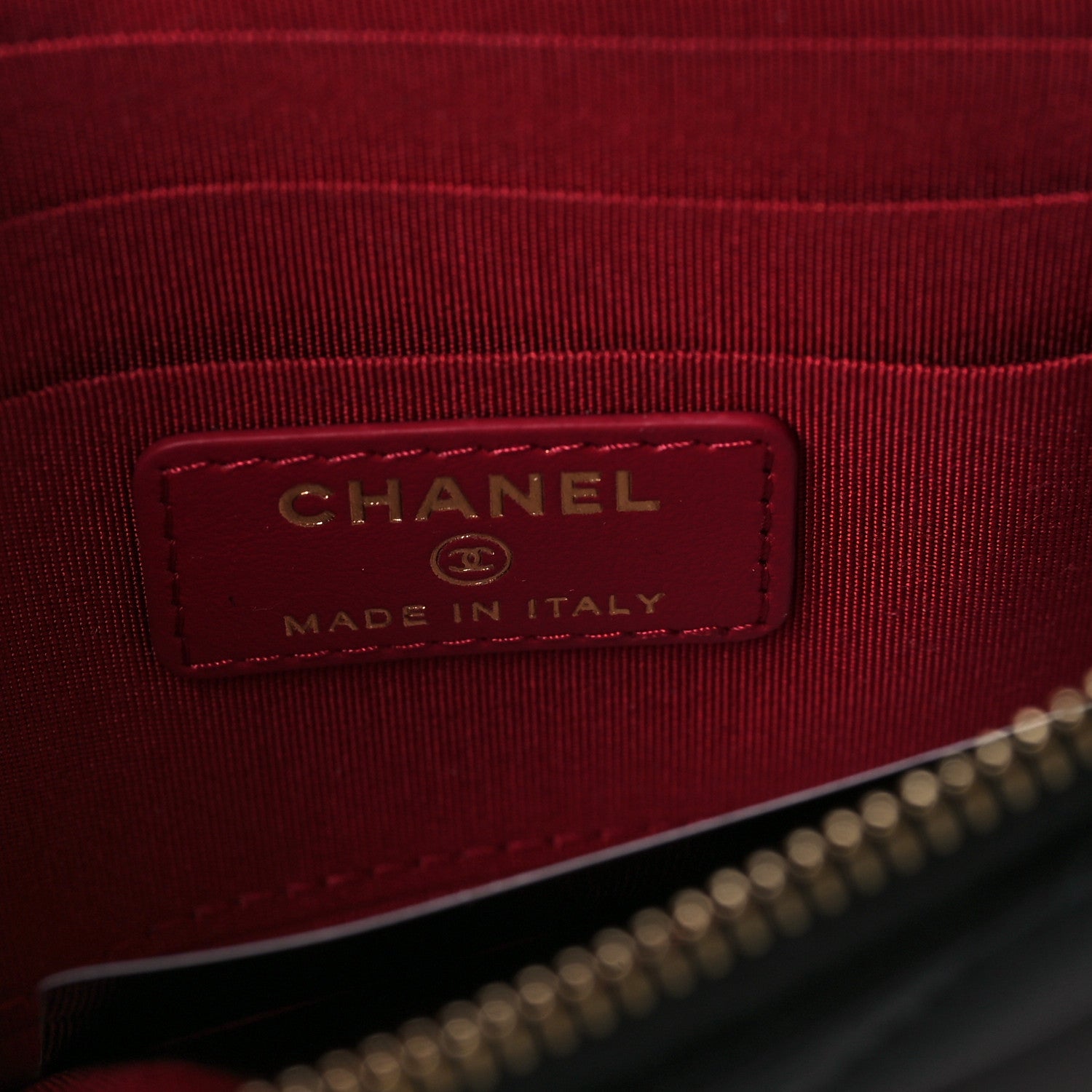 Chanel Shiny Goatskin Quilted Chanel 19 Phone and Card Holder Black 6 of 9