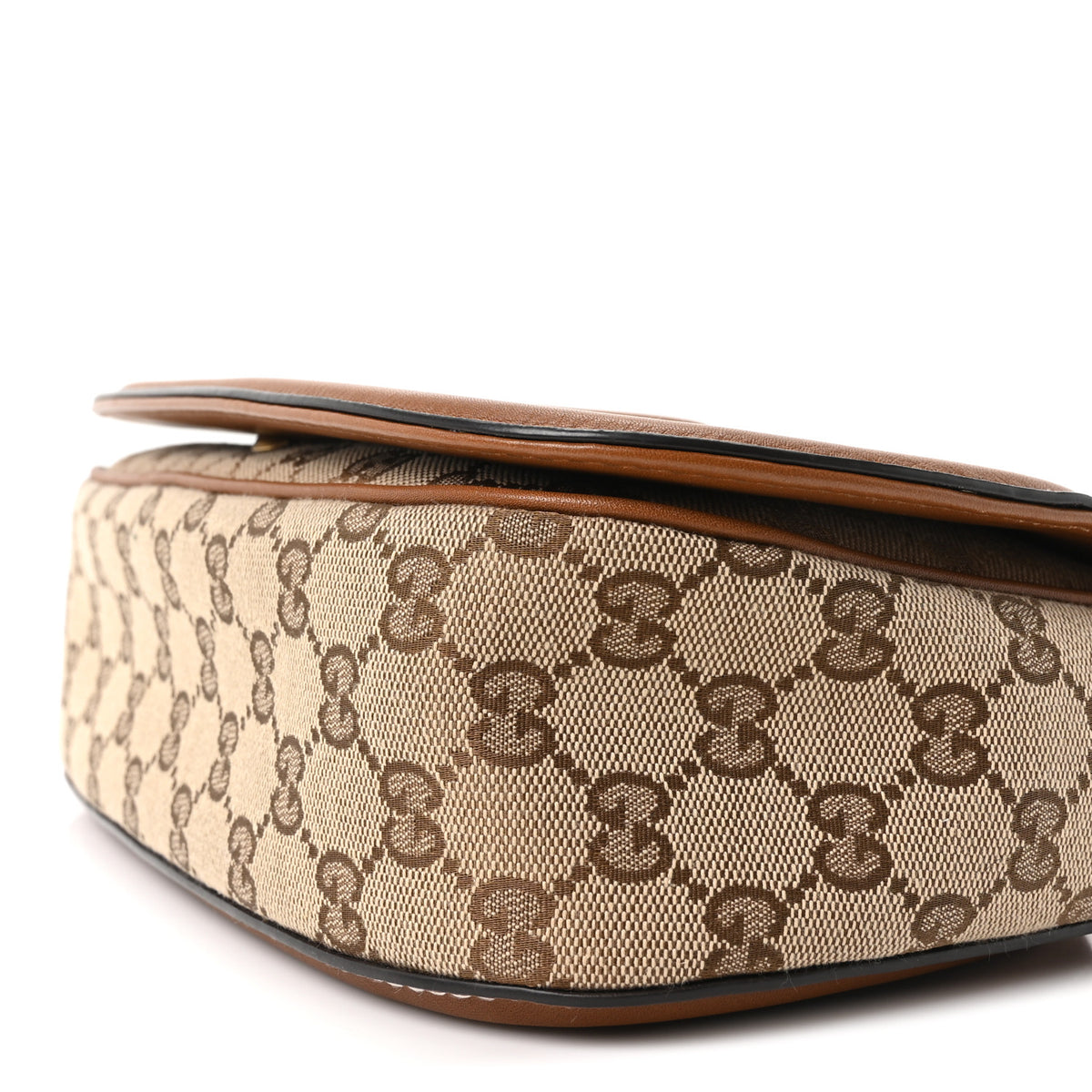 Gucci GG Monogram Calfskin Medium Blondie Top Handle Bag Beige Dark Brown 10 of 10