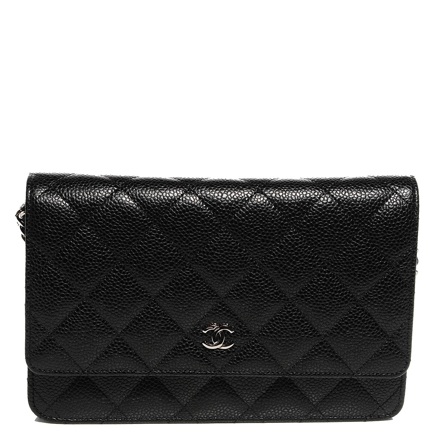 Chanel Caviar Quilted Wallet On Chain WOC Black 1 of 10