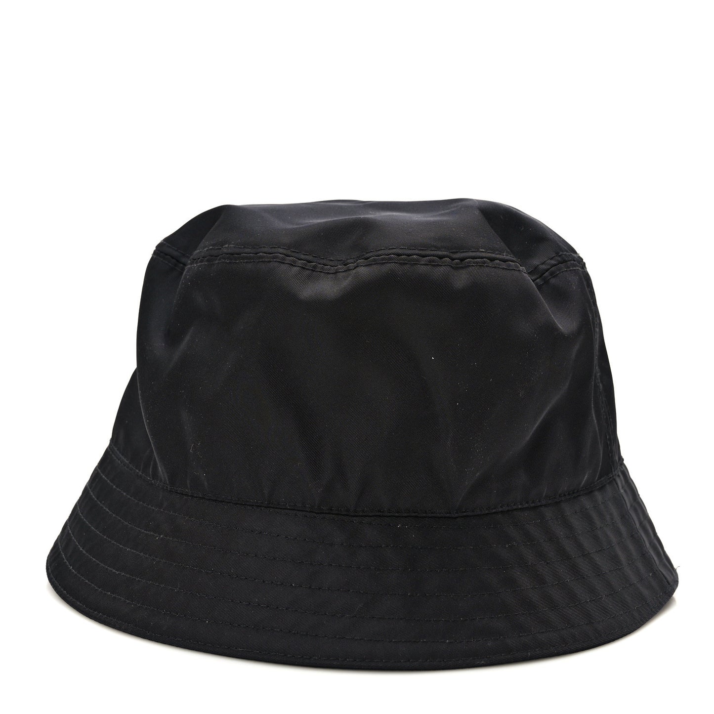 Nylon Crystal Metal Triangle Logo Lightning Bucket Hat M Black