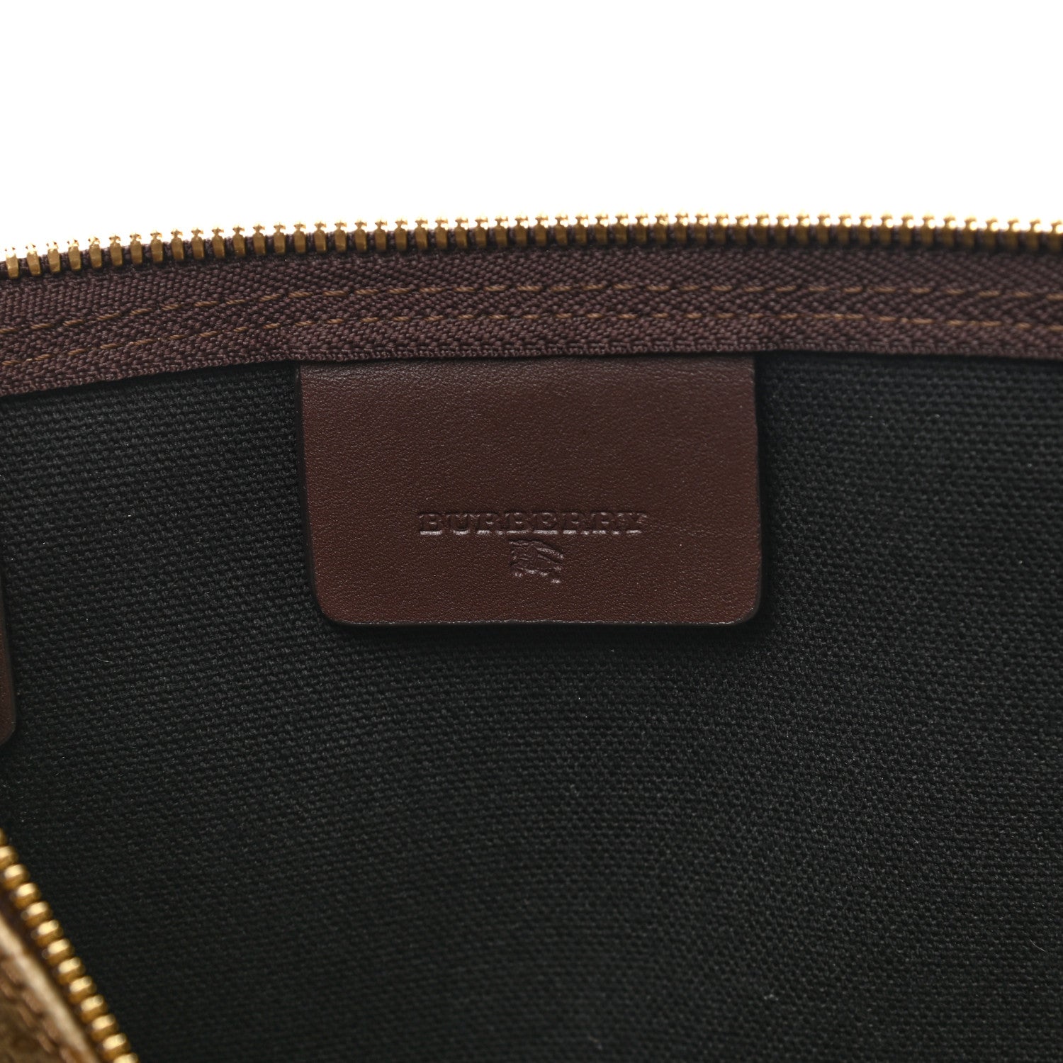 Burberry Haymarket Check Duffle Bag Dark Brown 6 of 14