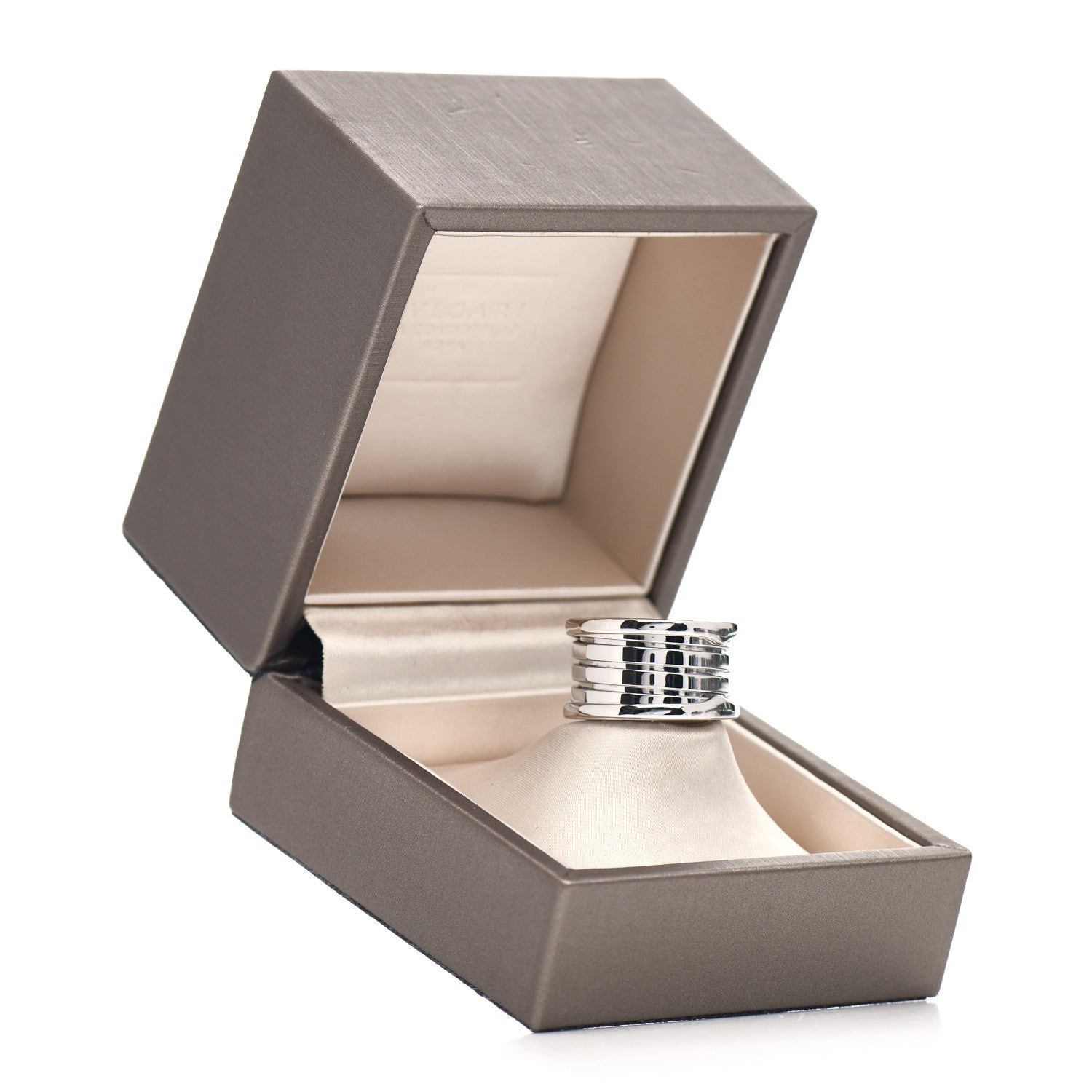 Bulgari 18K White Gold B.Zero1 Four-Band Ring 48 4.5 6 of 6