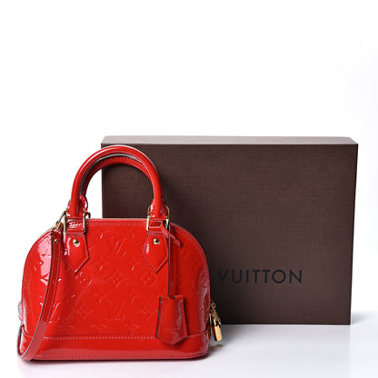 Louis Vuitton Vernis Alma BB Cherry 10 of 10