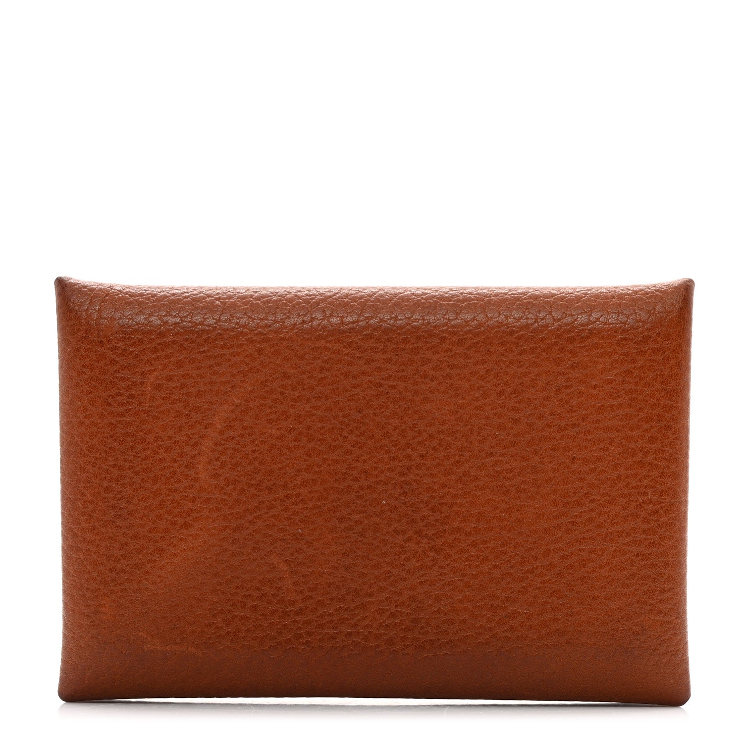 Hermes Barenia Verso Calvi Card Case Fauve Black 1 of 9