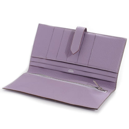 Hermes Chevre Mysore Bearn Wallet Lilac 6 of 6