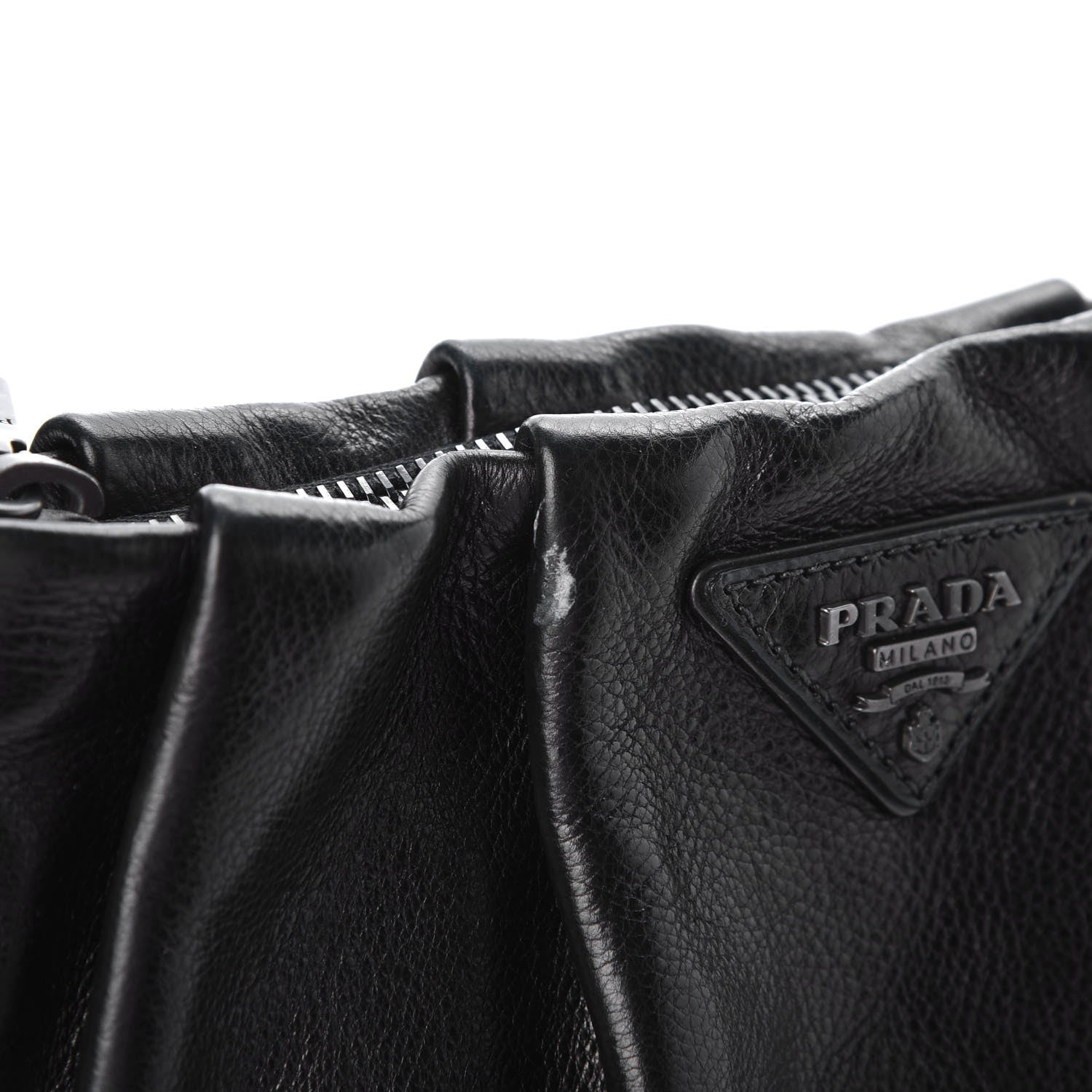 Prada Nappa Mordore Wristlet Clutch Black 9 of 9