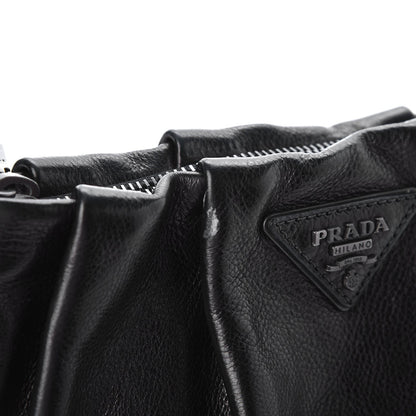 Prada Nappa Mordore Wristlet Clutch Black 9 of 9