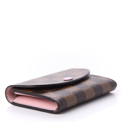 Louis Vuitton Damier Ebene Rosalie Coin Purse Rose Ballerine 4 of 11