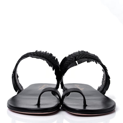 Christian Dior Lambskin Braided Wave Sandal 38.5 Black 2 of 10
