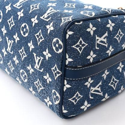 Louis Vuitton Monogram Jacquard Denim Speedy Bandouliere 25 Bleu 8 of 8