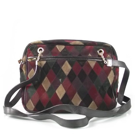 Bottega Veneta Pony Hair Suede Argyle Shoulder Bag 1 of 11
