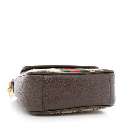 Gucci X PALACE GG P Canvas Monogram Web Flap Messenger Brown 4 of 11
