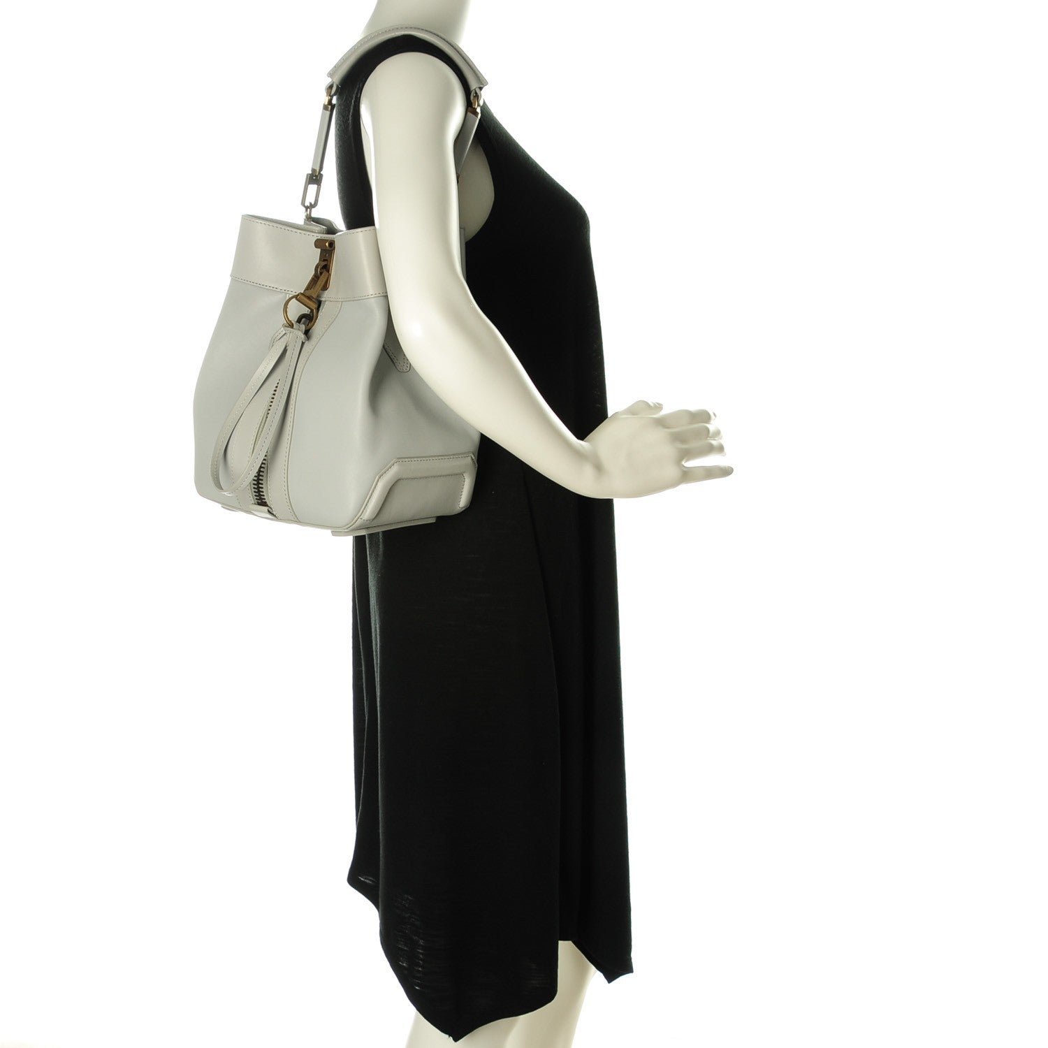 Alexander Wang Cowhide Mini Golf Bag Mercury 2 of 8