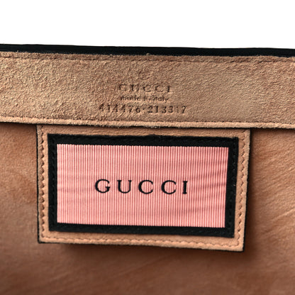 Gucci Calfskin GucciGhost Real Medium XL Tote Black Yellow 6 of 10