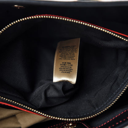 Burberry Horseferry Check Medium Ballingdon Tote Honey Black 6 of 9