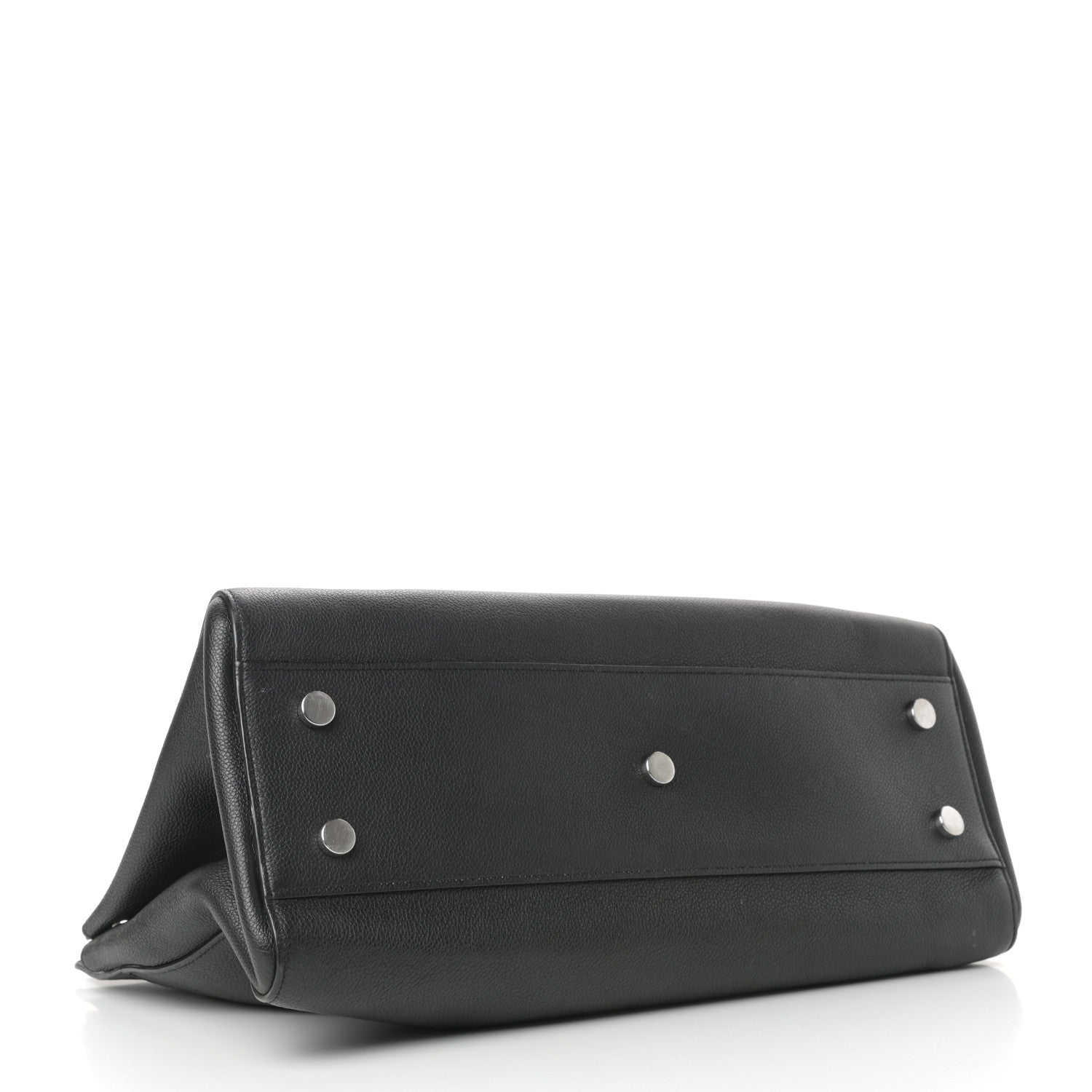 Saint Laurent Grained Calfskin Medium Rive Gauche Cabas Black 4 of 9