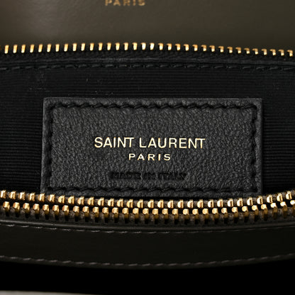 Saint Laurent Calfskin Y Quilted Monogram Medium Loulou Chain Satchel Storm 6 of 10