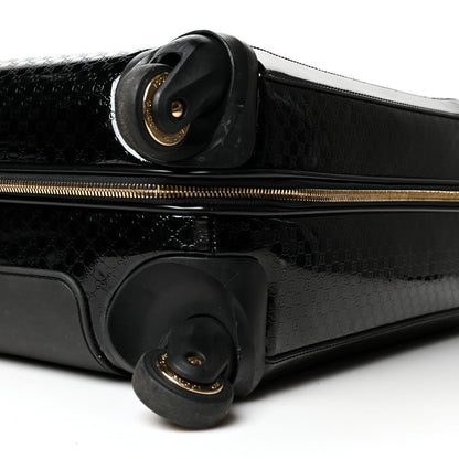 Gucci Patent Microguccissima Carry On Suitcase Black 10 of 12
