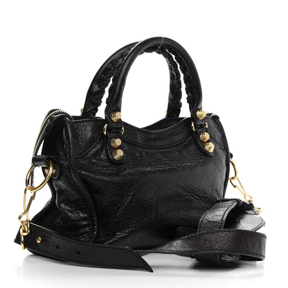 Balenciaga Agneau Giant 12 Gold Hardware Mini City Black 2 of 8