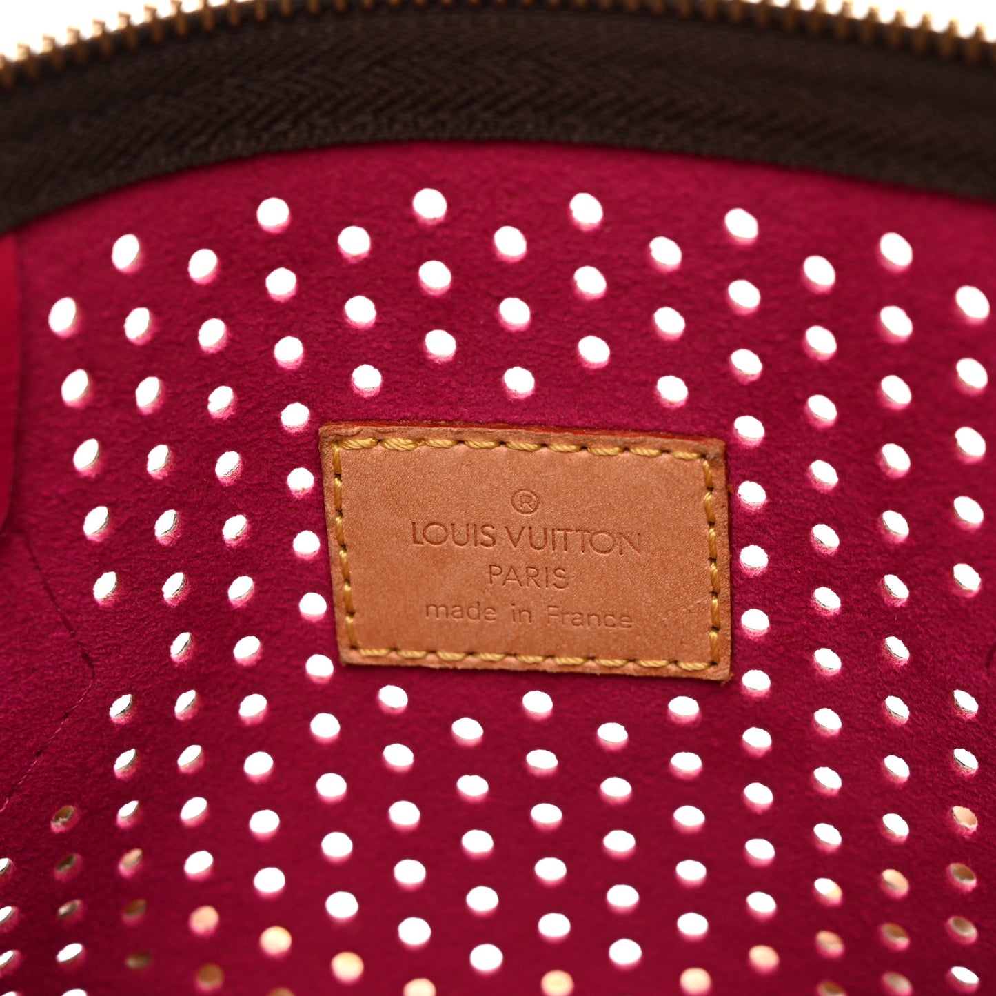 Monogram Perforated Speedy 30 Fuchsia