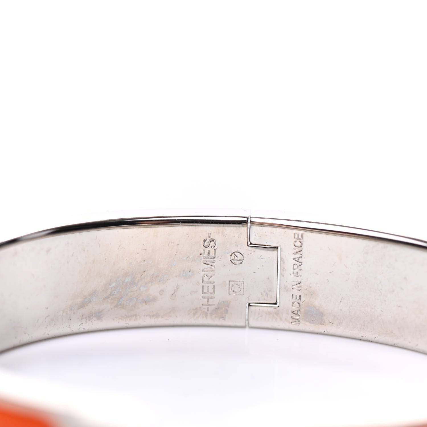 Hermes Enamel Narrow Clic Clac H Bracelet PM Orange 4 of 4