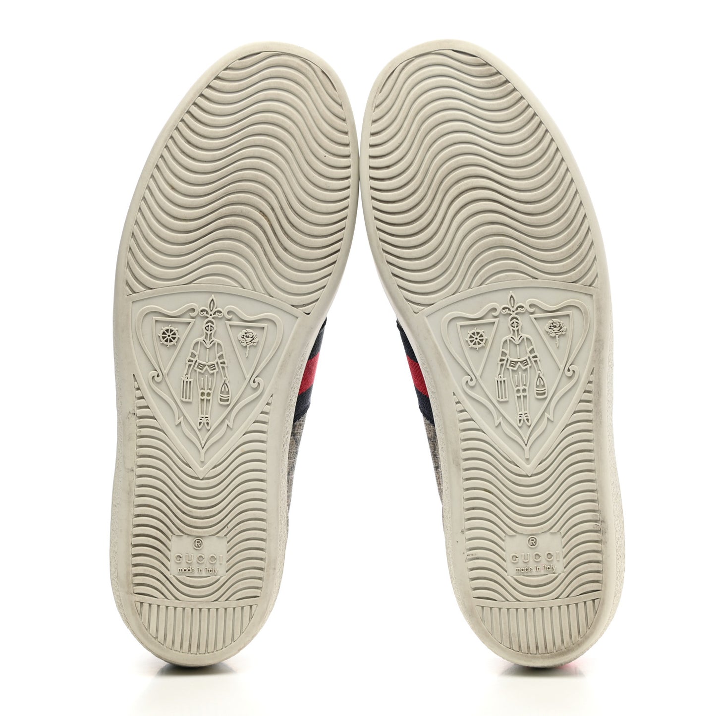 GG Supreme Monogram Womens Ace Low-Top Sneaker 37.5 Beige