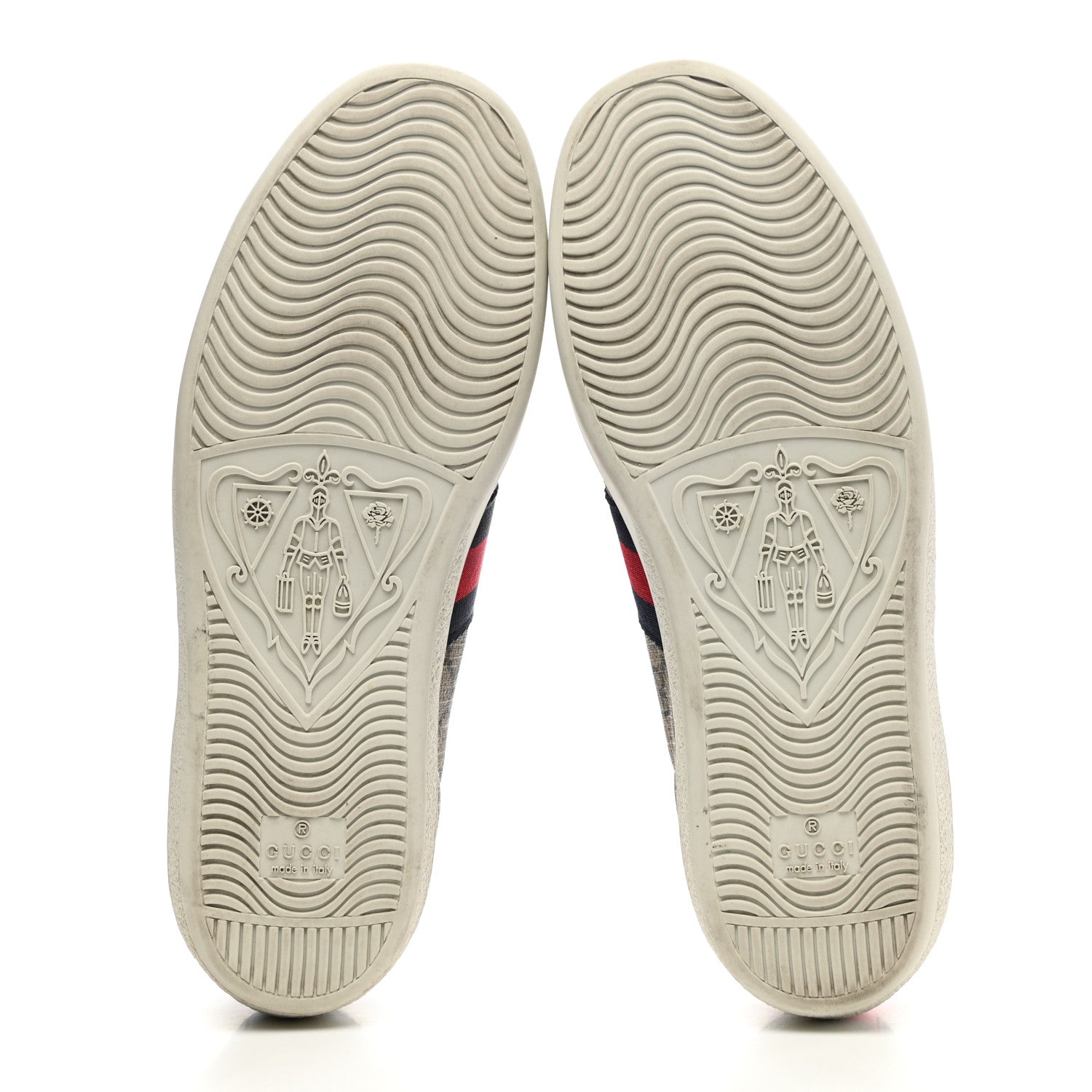 Gucci GG Supreme Monogram Womens Ace Low-Top Sneaker 37.5 Beige 5 of 8