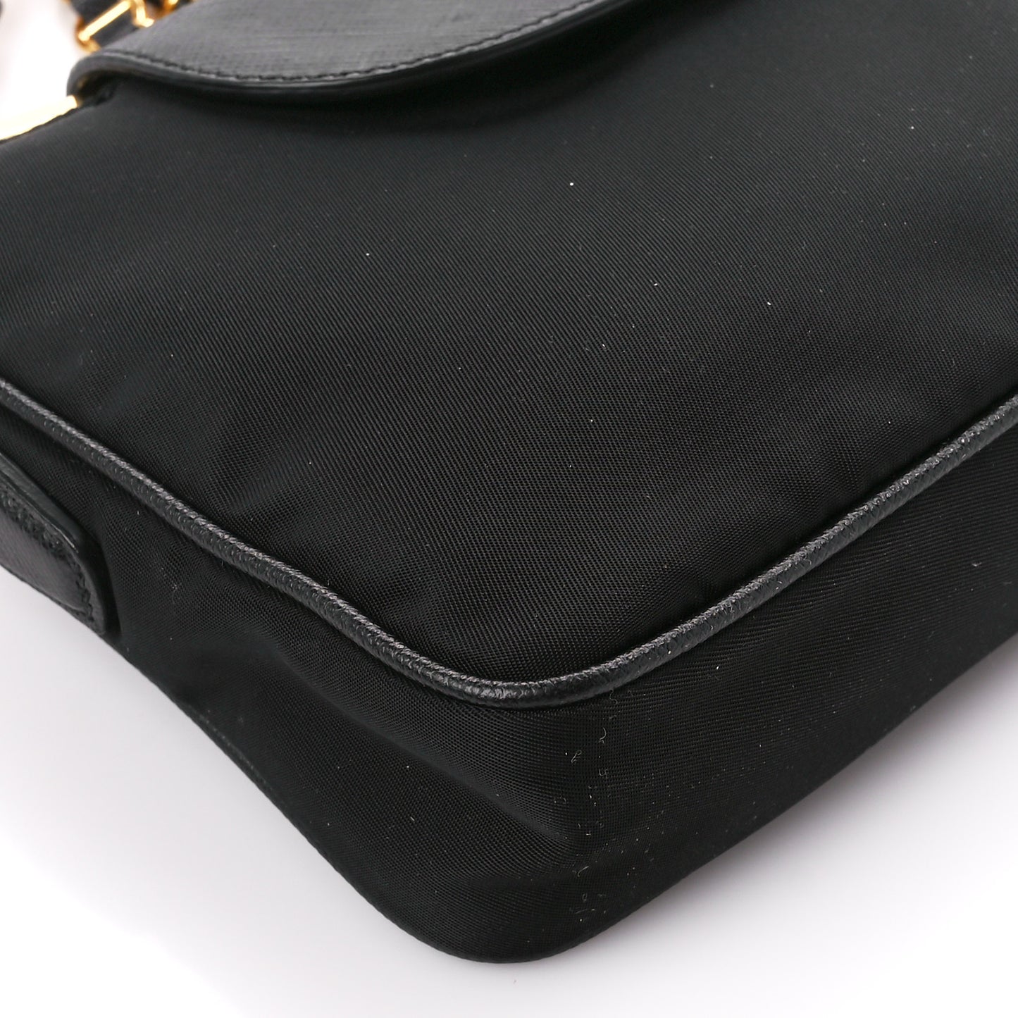 Tessuto Nylon Saffiano Crossbody Bag Black