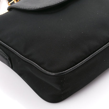 Prada Tessuto Nylon Saffiano Crossbody Bag Black 11 of 12