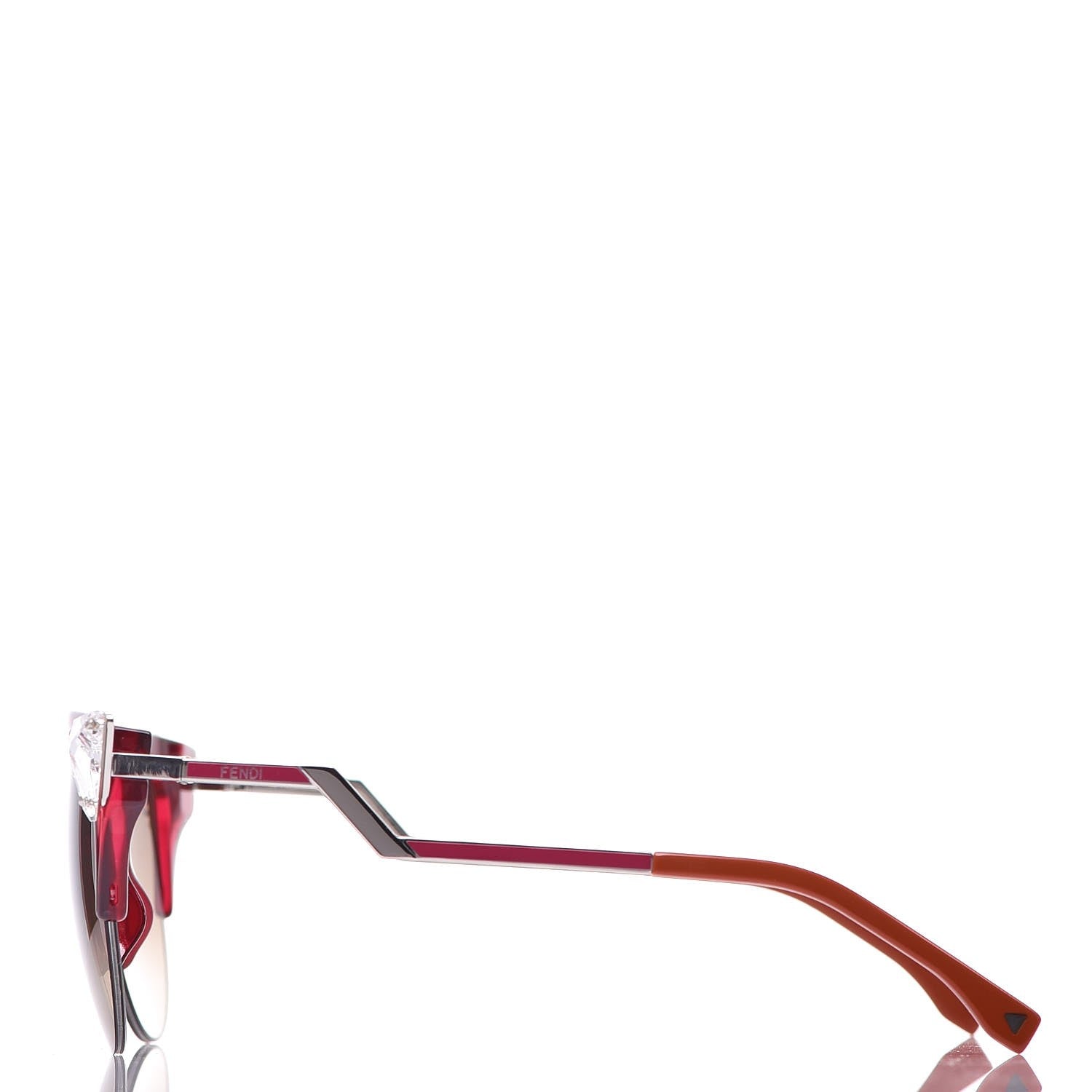Fendi Iridia Sunglasses FF 0041/S Cherry Palladium 3 of 8