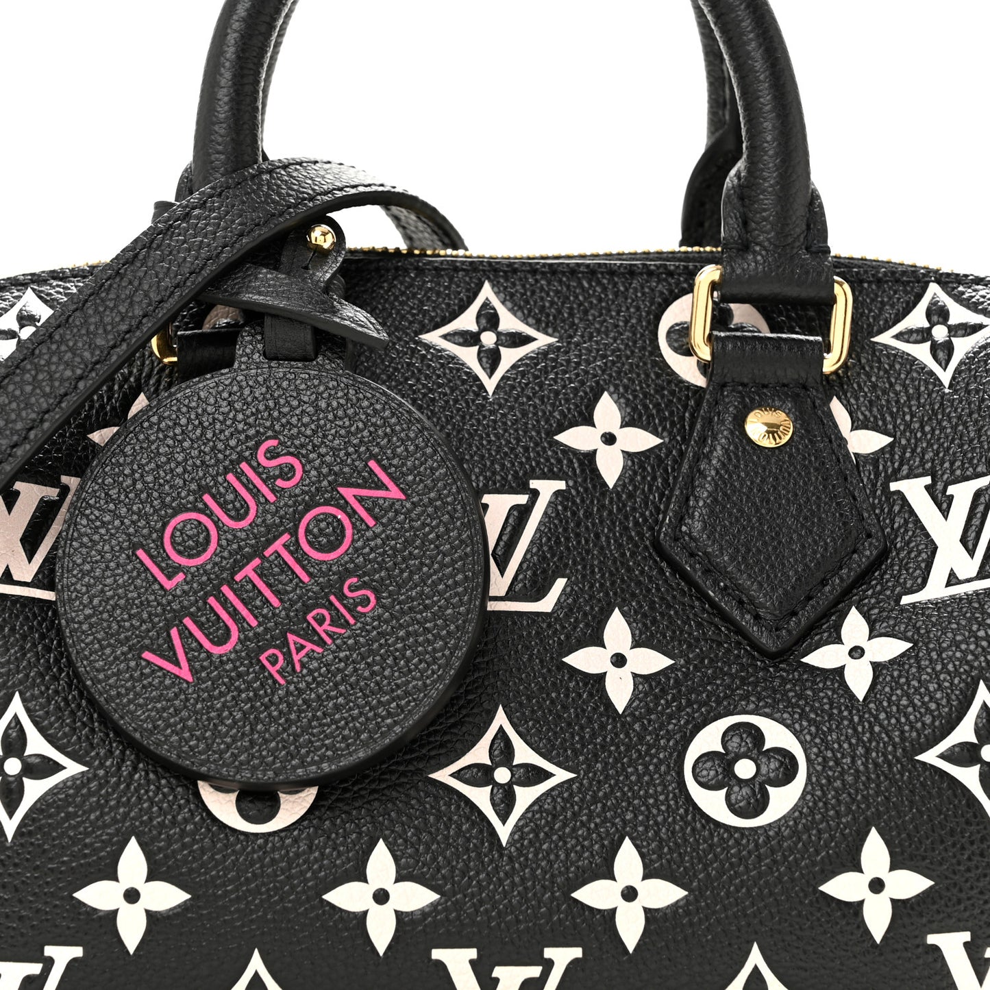 Empreinte Monogram Spring in the City Speedy Bandouliere 20 Black White Pink