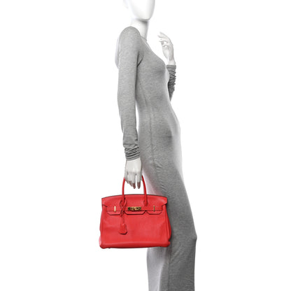 Hermes Taurillon Clemence Birkin 30 Rose Jaipur 2 of 15